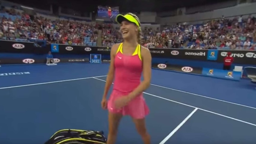 Eugenie Bouchard at the 2015 Australian Open