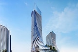 An artist's impression of the two-tower development.