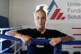Bare knuckle fighter Bec Rawlings poses for the camera in a break in training ahead of her second bout in the US in August 2018.