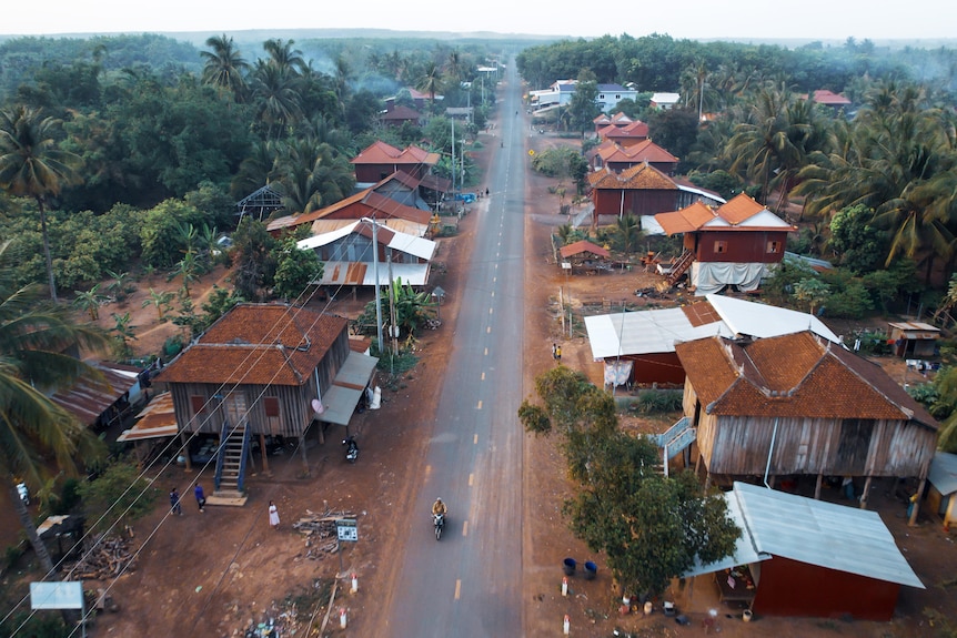 A street in Cambodia.