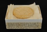 A Huntley and Palmers biscuit from Ernest Shackleton's unsuccessful Nimrod expedition to the South Pole