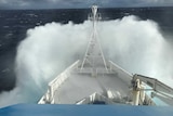 Rough seas experienced on board RV Investigator in May 2018