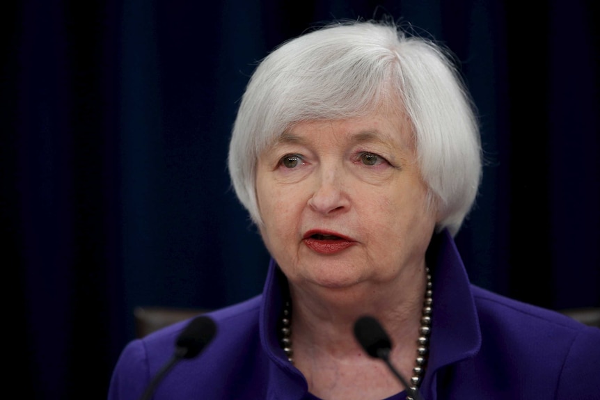 Janet Yellen, the first female chair of the US Federal Reserve.