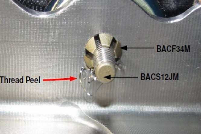 Metal shavings near electrical wires in a Boeing plane