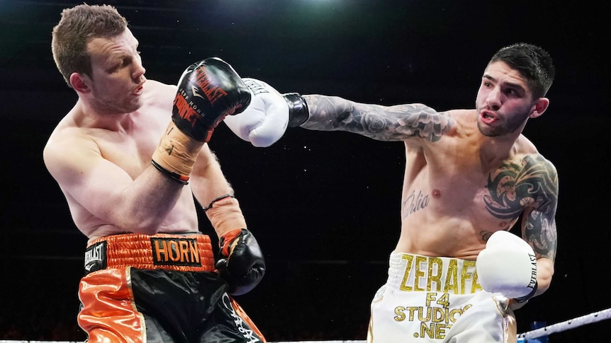 Jeff Horn and Michael Zerafa fight in Bendigo