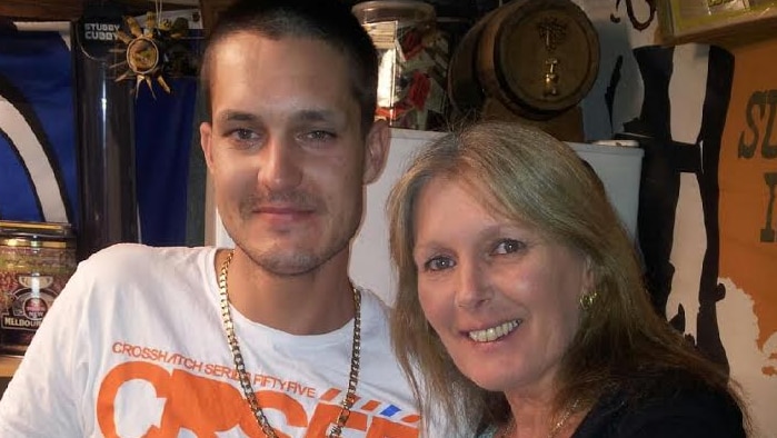 Wade Vandenberg, who was shot dead during the break-in, with his mother Patricia Vandenberg.
