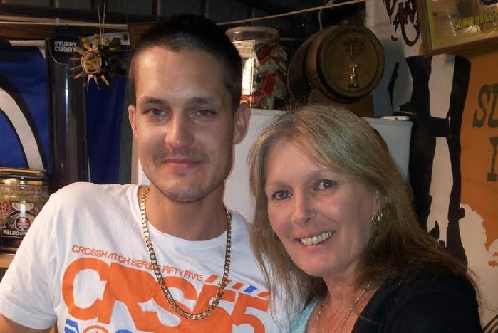 Wade Vandenberg, who was shot dead during the break-in, with his mother Patricia Vandenberg.