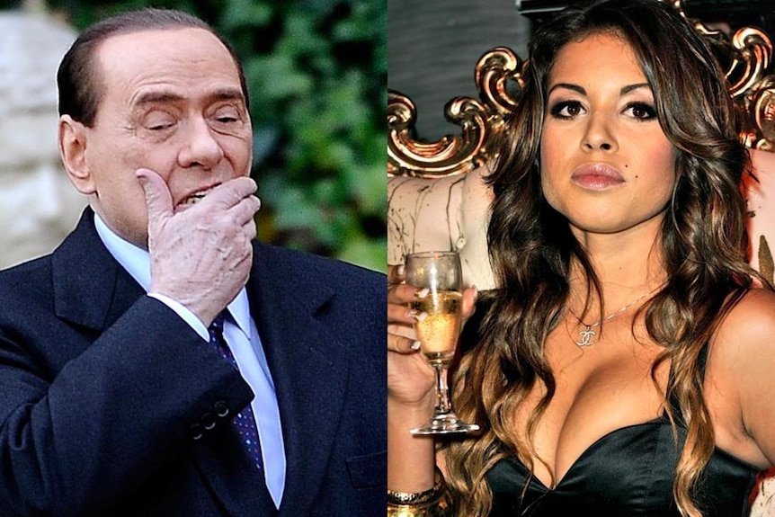 Silvio Berlusconi and Karima El Mahroug, aka Ruby