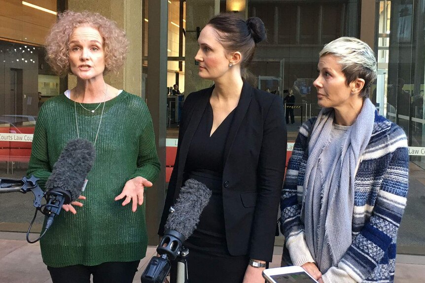 Gai Thompson, Shine Lawyers senior counsel Rebecca Jancauskas, and Joanne Boon talk about the case.