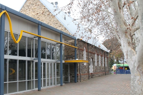 Inside the grounds of Goodwood Primary School.