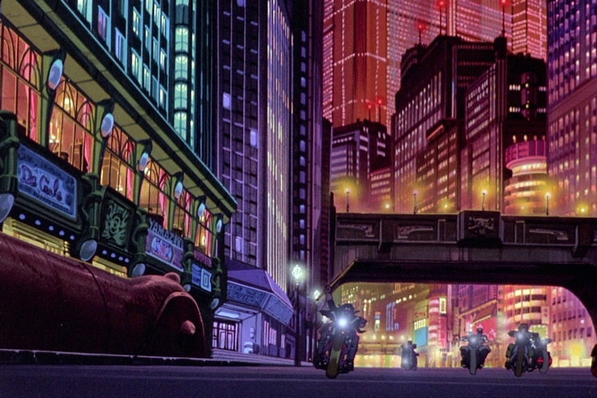 A screenshot from the manga series Akira.