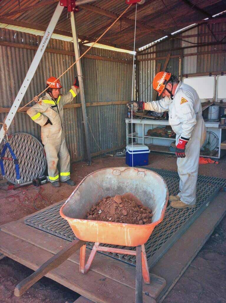 Police search an old mine shaft for remains of a teenager missing for more than two decades.