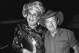 Photographer John Elliott's iconic picture of Slim Dusty and Dame Edna Everage