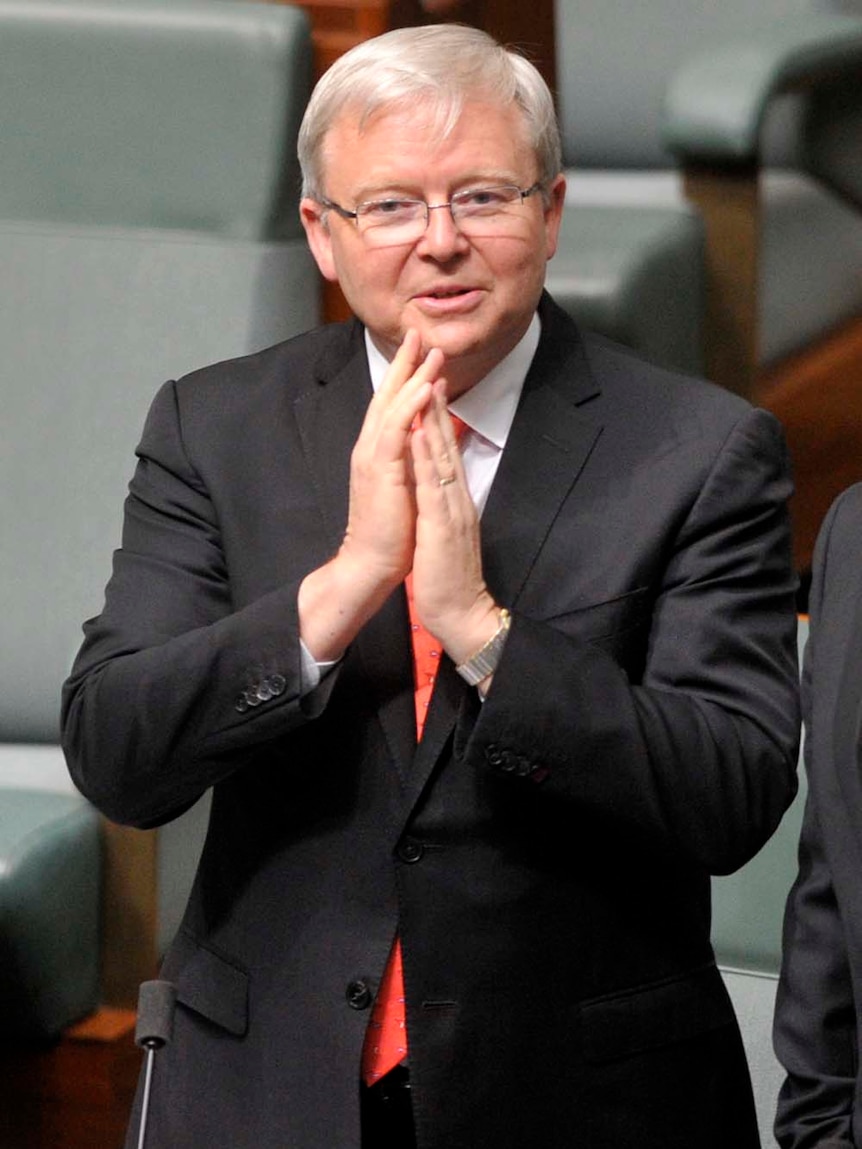 Kevin Rudd is still that man apart, an MP without institutional backing.