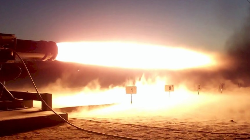 Interorbital Systems rocket launch test
