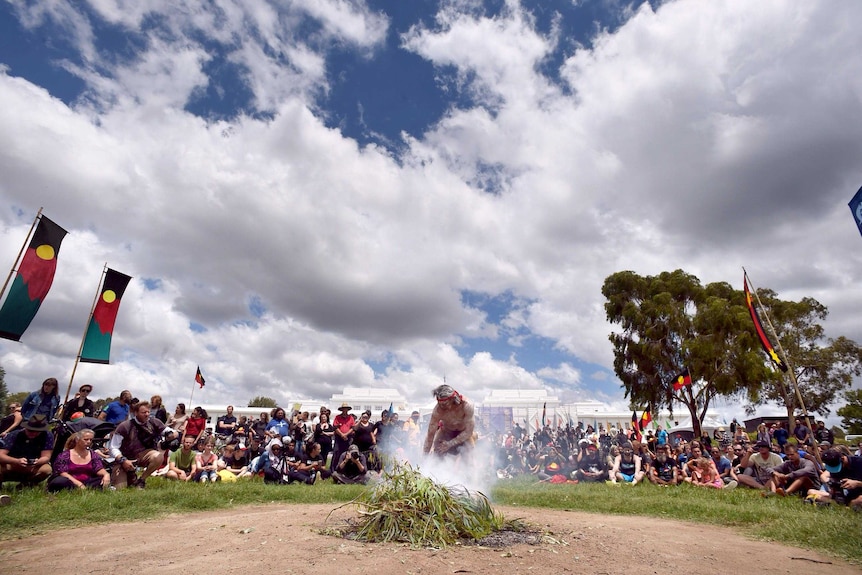 Aboriginals protest in Canberra