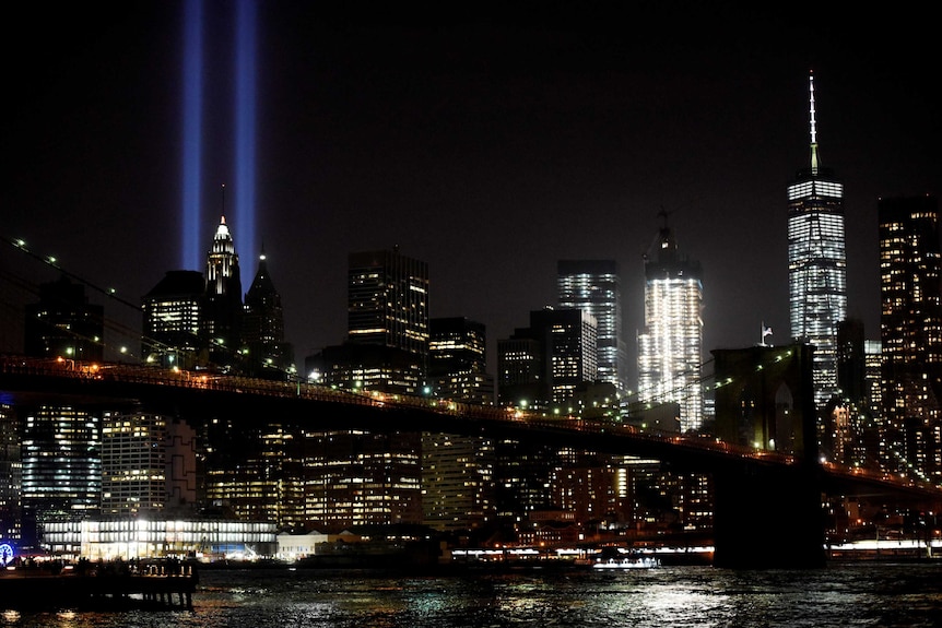 The Tribute in Light memorial for September 11