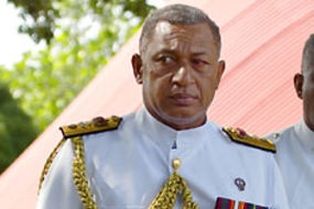 Commodore Frank Bainimarama says the Fijian Prime Minister is playing for time. (file photo)