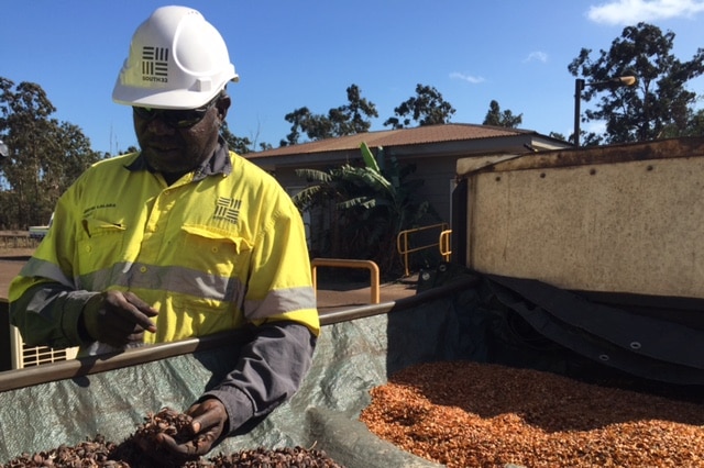 Mine worker at GEMCO's Groote Eylandt site