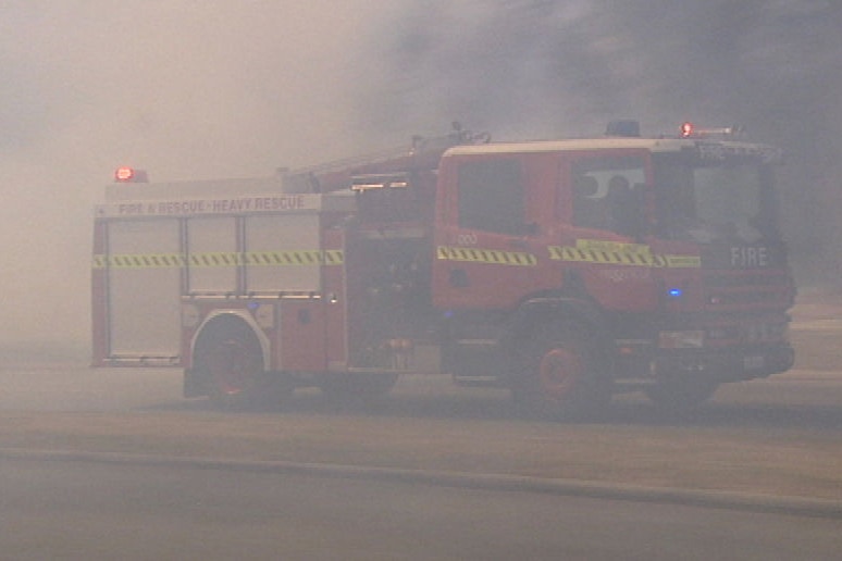 A fire engine at Wireless Hill.