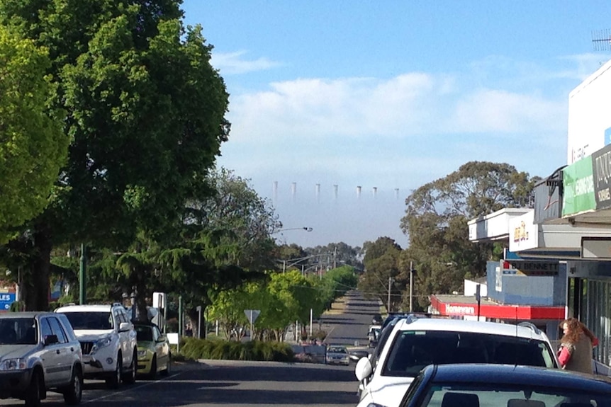 The view down Tarwin St, Morwell.