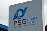 PSG Russell Smith Electrical sign in Launceston, Tasmania.