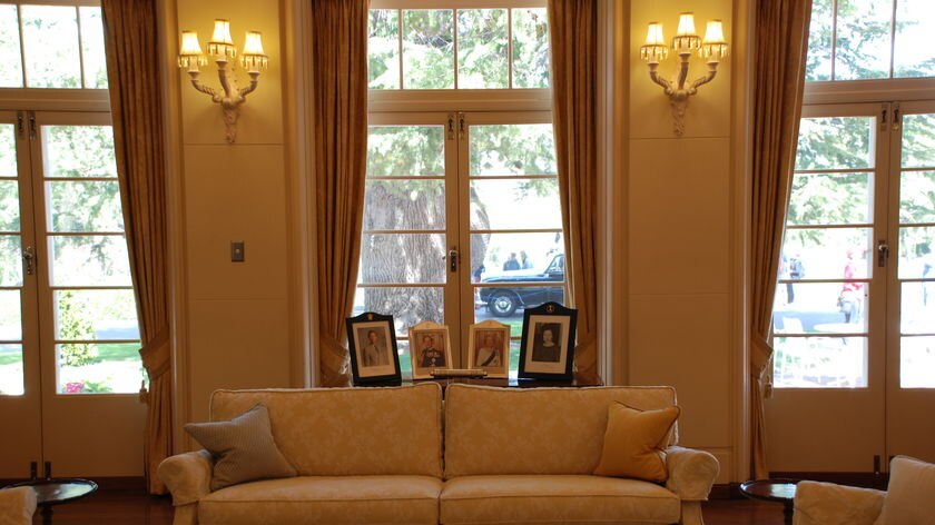 The drawing room offers visitors a 'homely' reception.
