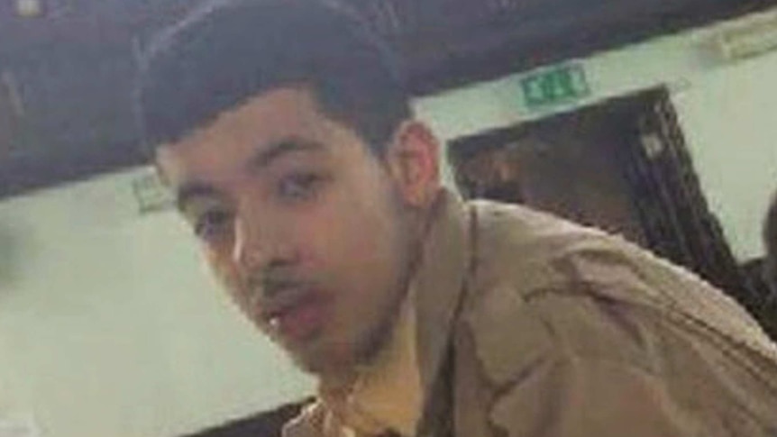 Salman Abedi looks at the camera.