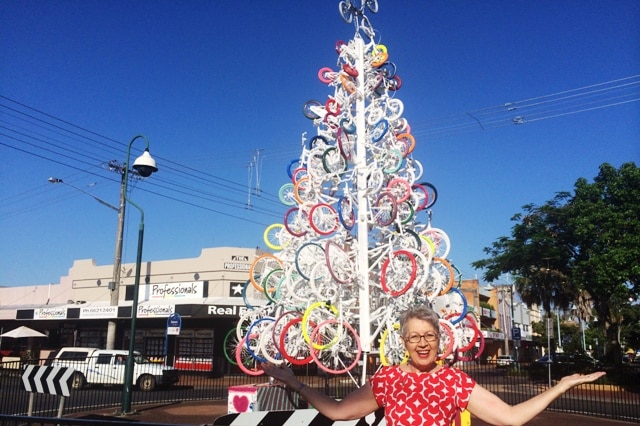 bike tree in Lismore CBD