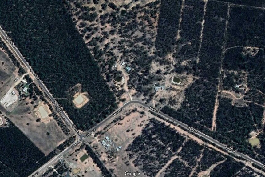 Image Google Map de l'endroit où un enfant en bas âge a disparu sur Males Road à Tara.