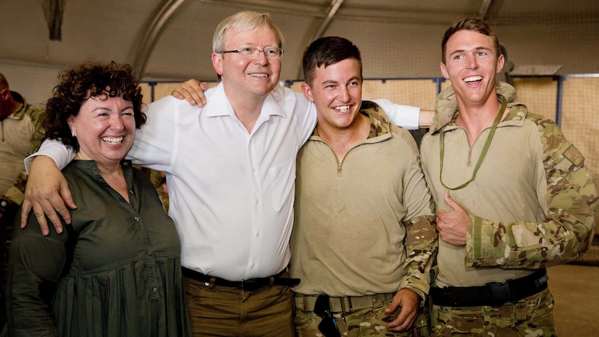 Kevin Rudd and his wife on surprise trip to Afghanistan
