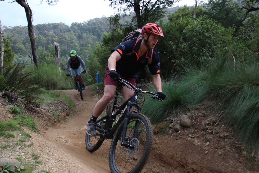 Liam Olding on bike.