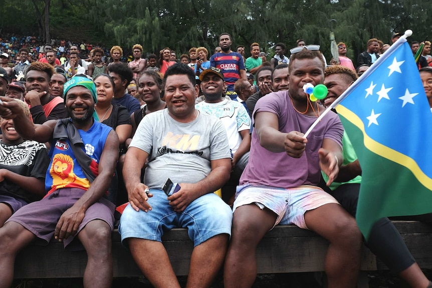 Solomon Islanders are huge soccer fans and come out in force for national games.