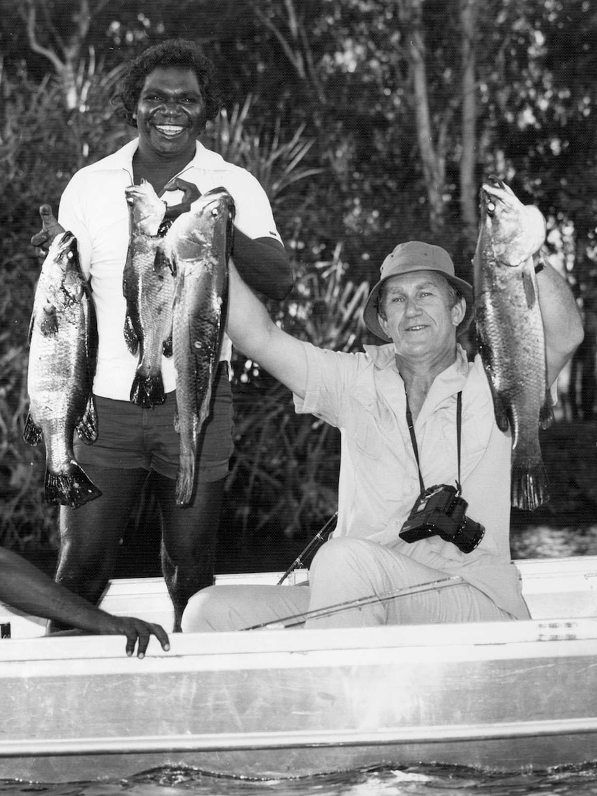 Former PM Malcolm Fraser with Galarrwuy Yunupingu