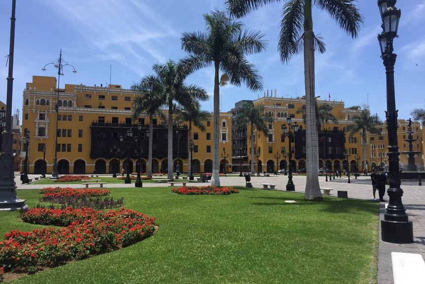 Central Plaza in Lima, Peru