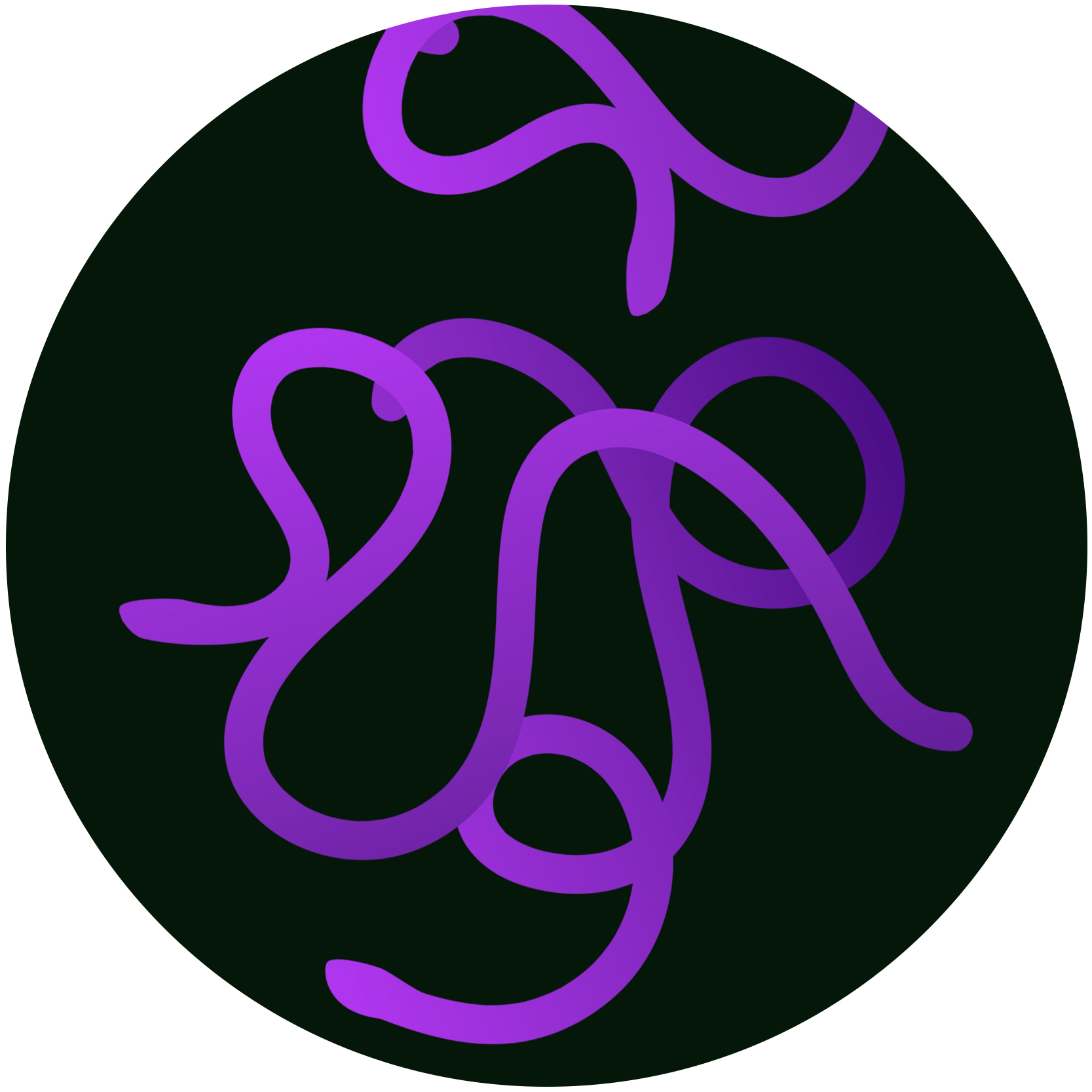 A graphic representation of the ebola virus