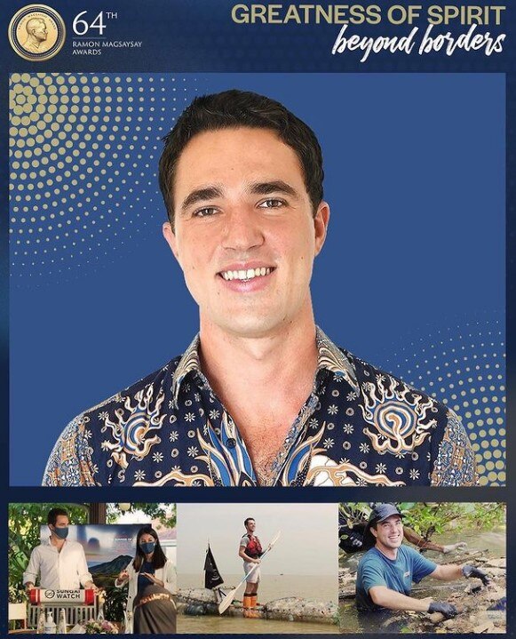 Gary Bencheghib in river