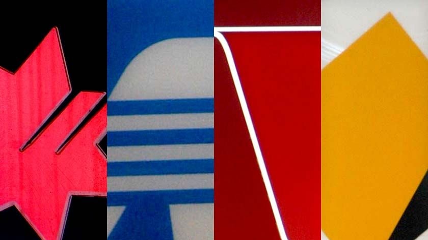 Logos of the big four banks