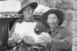 Australian soldiers and Jerusalem locals engage in a snowball fight in January, 1942.