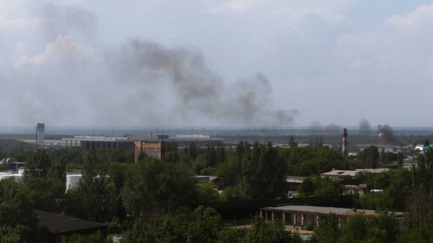 Donetsk airport under attack