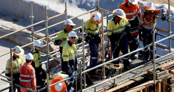INPEX workers on the Bladin Point site