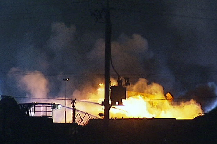 Recycling fire at Laverton, Melbourne