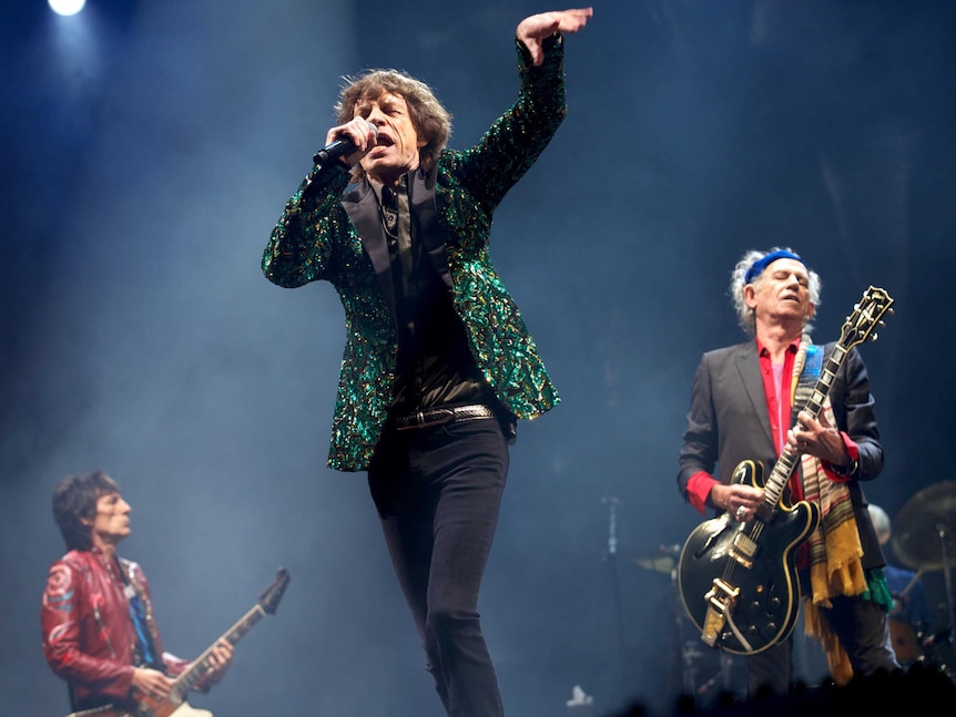 The Rolling Stones perform at Glastonbury.