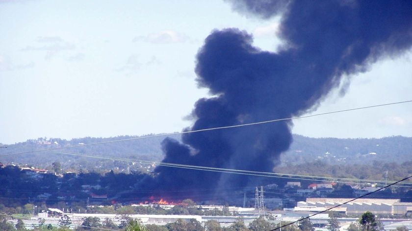 The massive warehouse blaze broke out this morning and caused extensive damage.