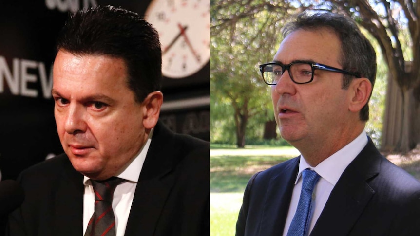 Nick Xenophon and Steven Marshall