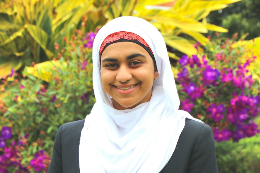 Mackay high school student Imaan Ashraf says she's always happy to answer questions about her religion if it comes from a place of curiosity and tolerance