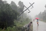 Typhoon Bopha slams into the Philippines