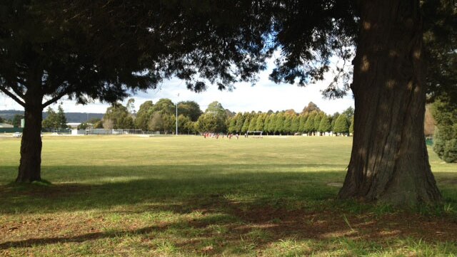 Cunynghame St oval in Oberon, where a three-year-old boy was allegedly injured by his family's dogs, on Monday 4 August 2014.