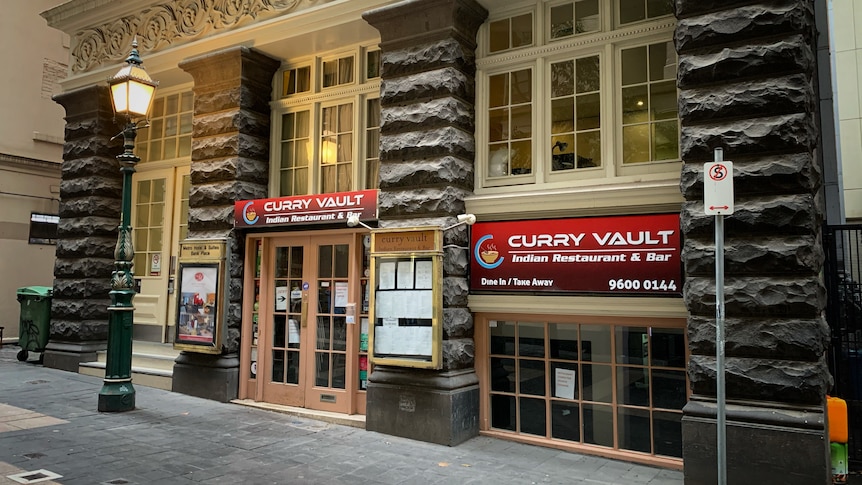 The exterior of a closed restaurant