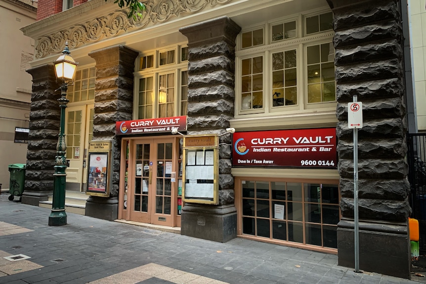 The exterior of a closed restaurant